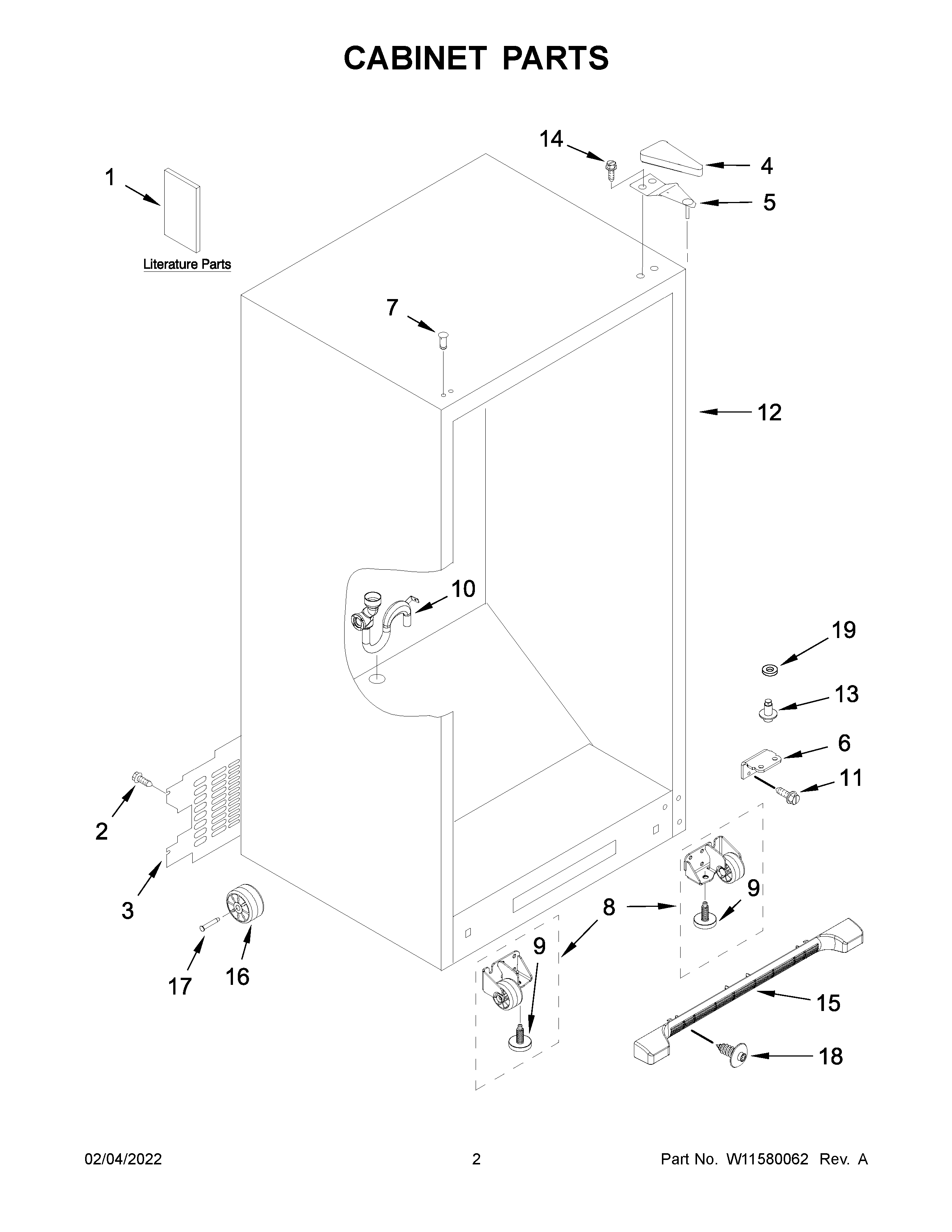 Cabinet parts