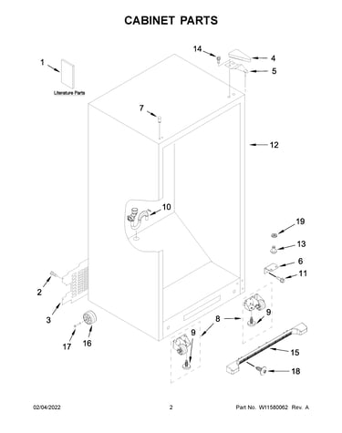 Cabinet parts