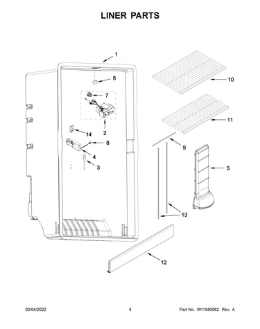 Liner parts