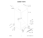 Amana AZF33X20DW06 cabinet parts diagram