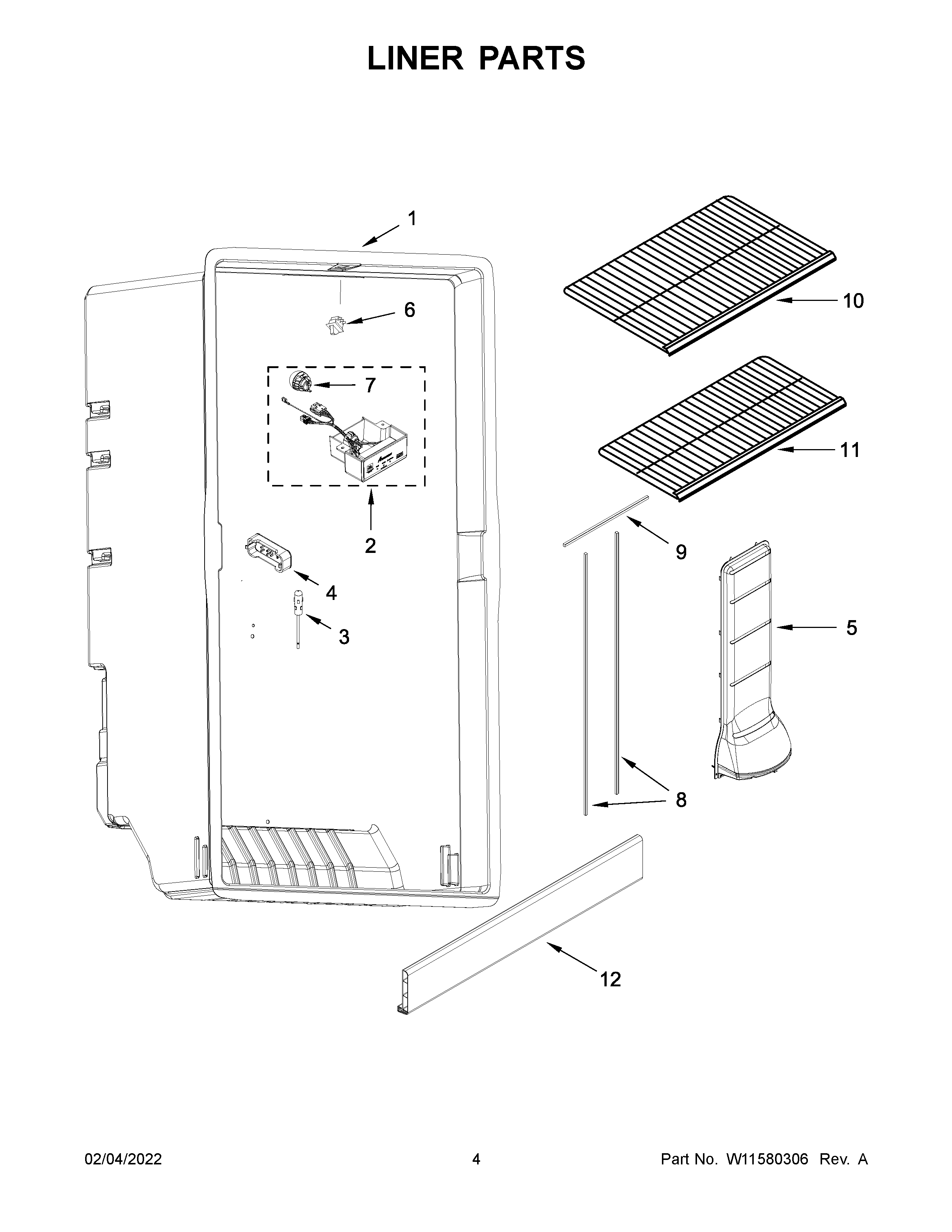 Liner parts