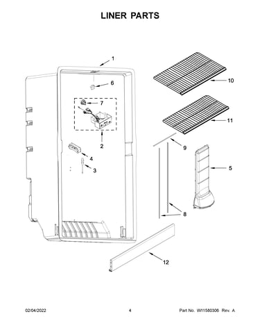 Liner parts