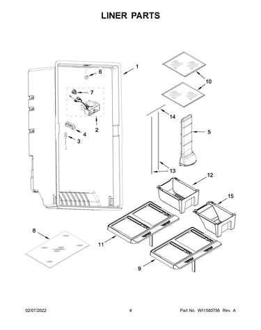 Liner parts