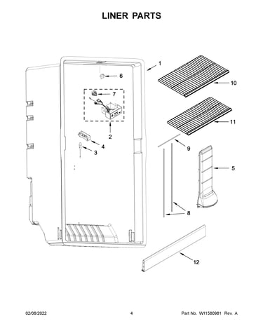 Liner parts