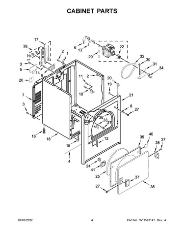 Cabinet parts