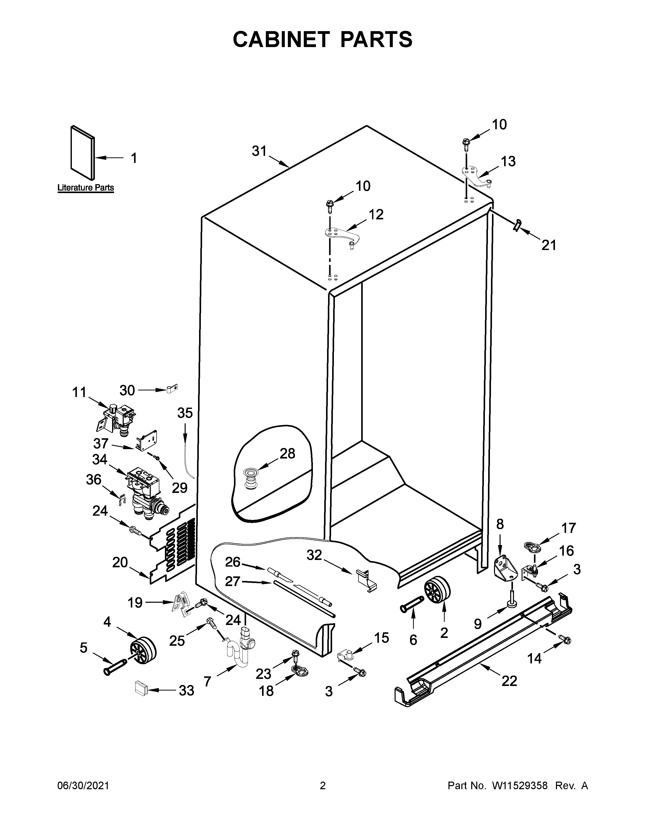Cabinet parts