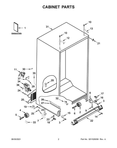 Cabinet parts