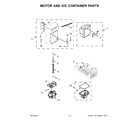 Whirlpool WRS571CIHZ02 motor and ice container parts diagram