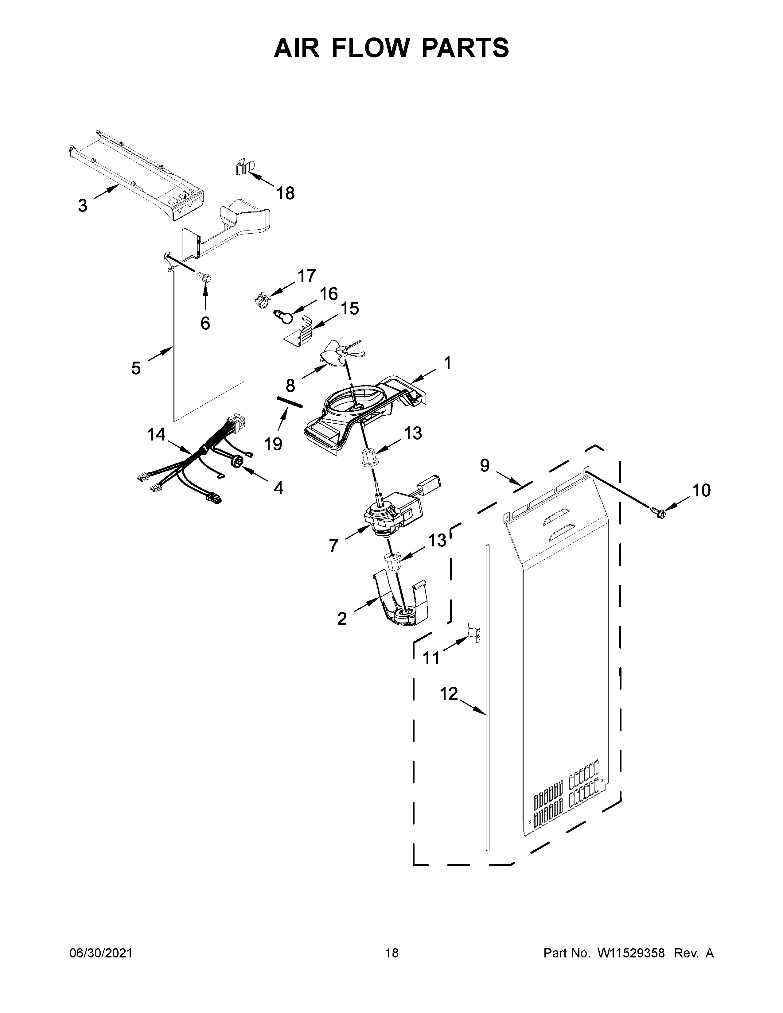 Air flow parts