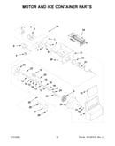 Motor and ice container parts