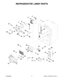 Refrigerator liner parts