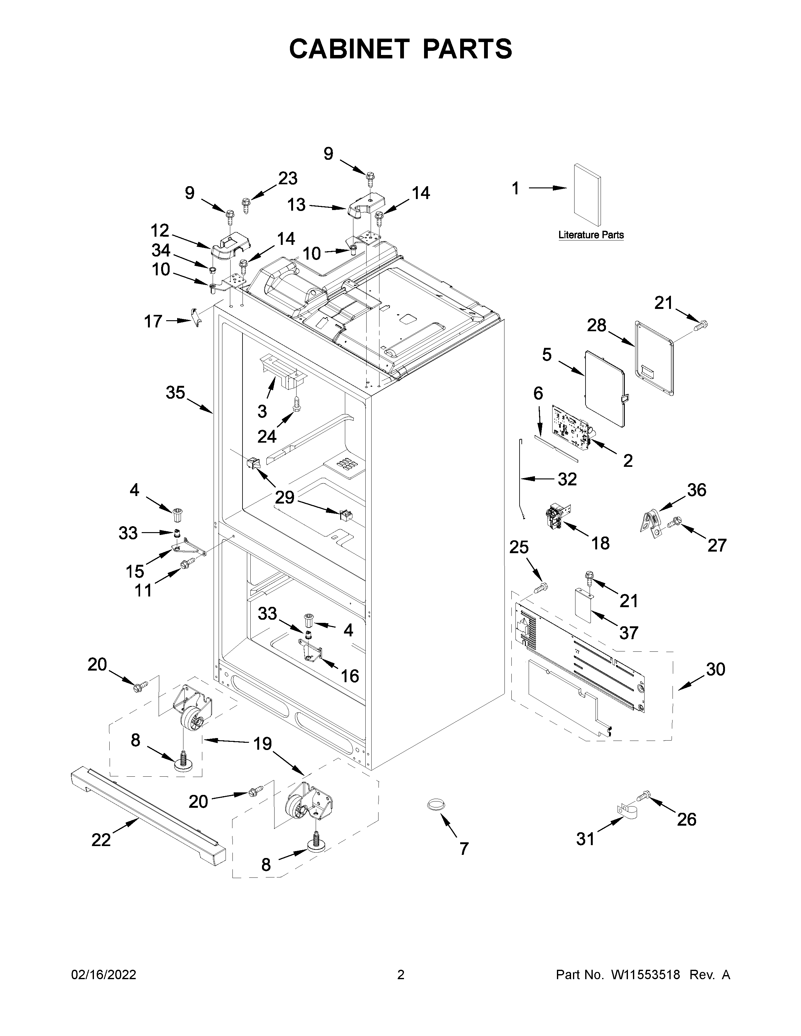 Cabinet parts