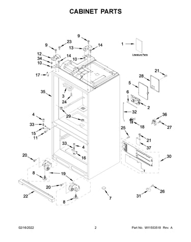 Cabinet parts