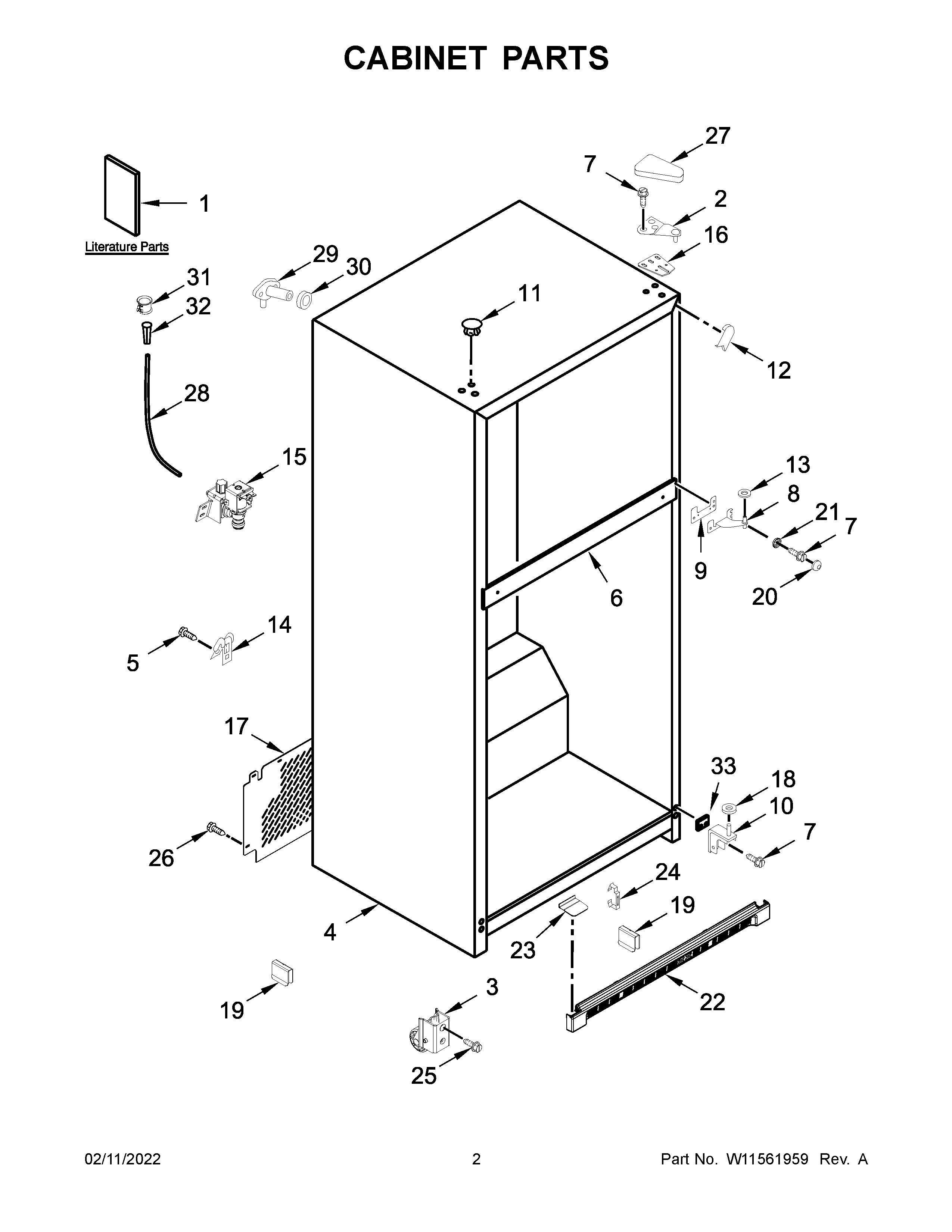 Cabinet parts