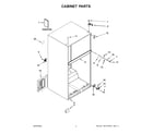 Amana ART104TFDW03 cabinet parts diagram
