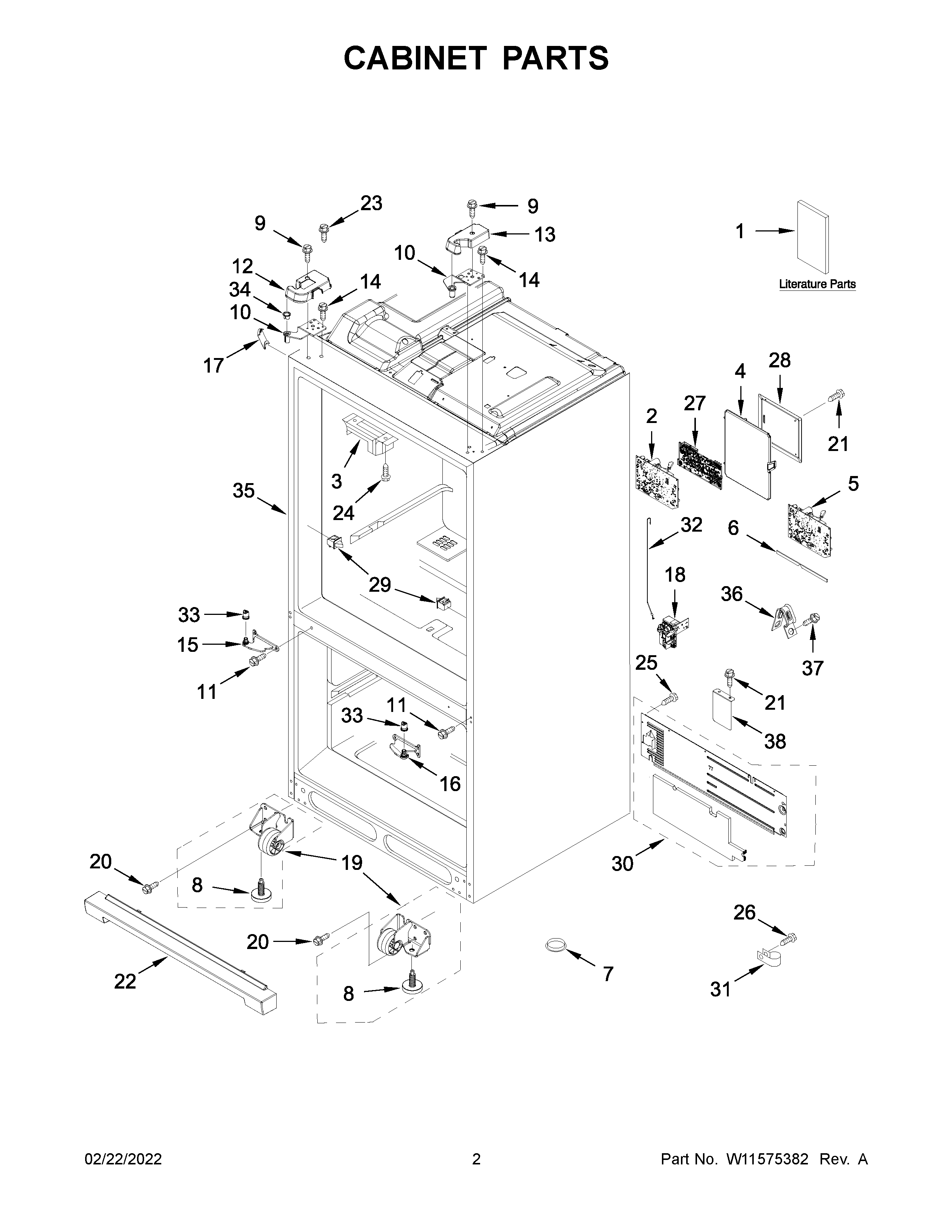 Cabinet parts