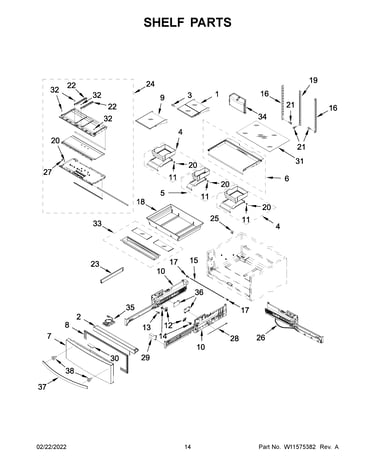 Shelf parts