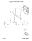 Dispenser front parts