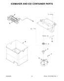 Icemaker and ice container parts
