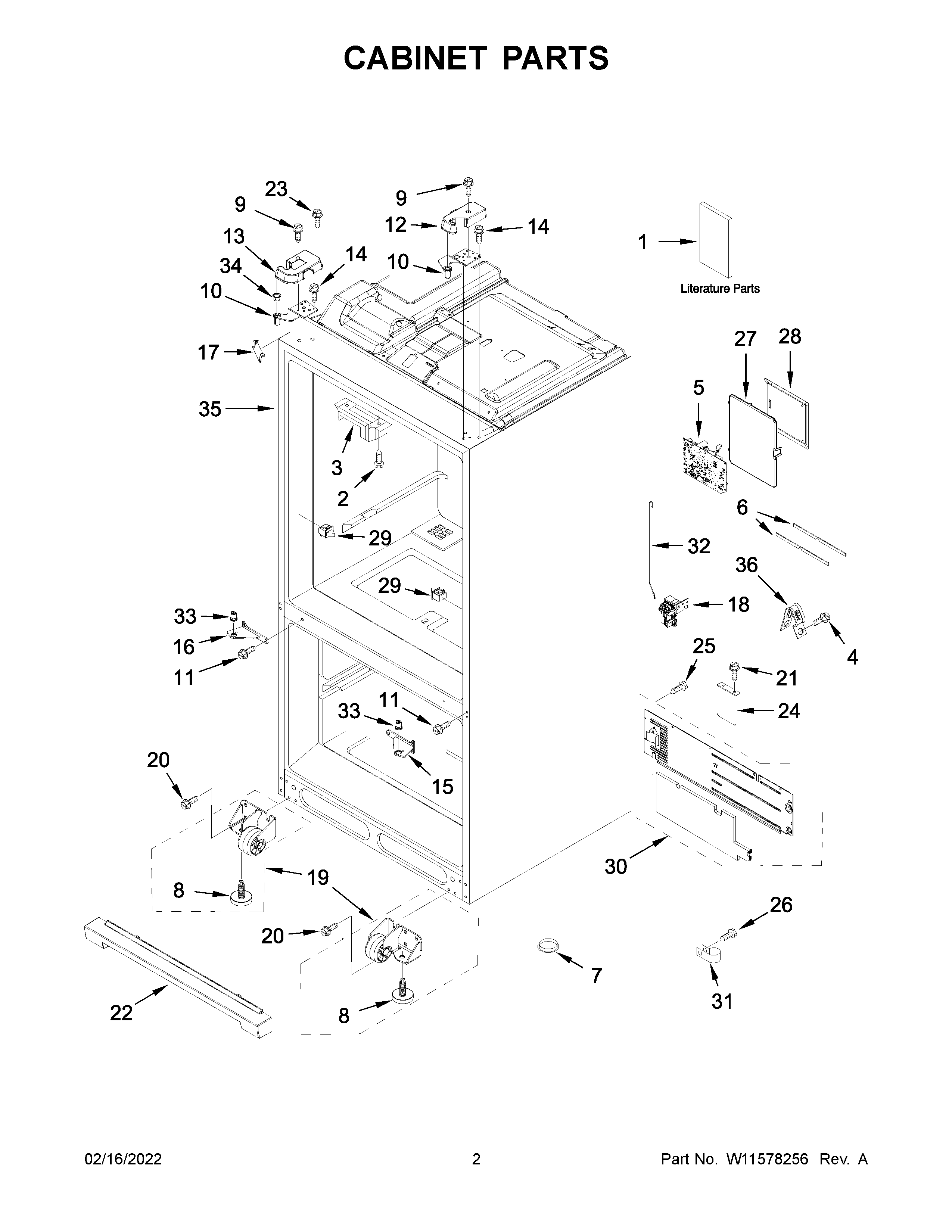 Cabinet parts