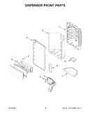 Dispenser front parts