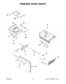 Freezer door parts