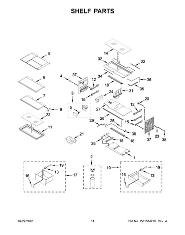 Shelf parts