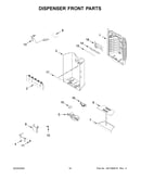Dispenser front parts
