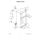 Whirlpool WRT318FMDW09 cabinet parts diagram