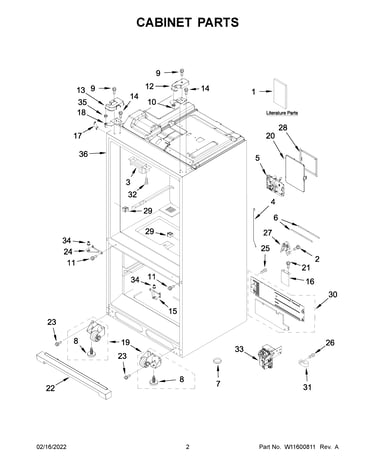 Cabinet parts