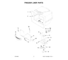 Maytag MFT2772HEZ03 freezer liner parts diagram