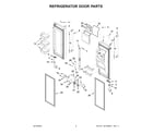 Maytag MFT2772HEZ03 refrigerator door parts diagram