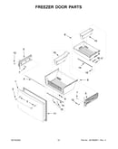 Freezer door parts