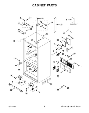 Cabinet parts