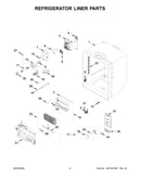 Refrigerator liner parts