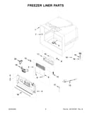 Freezer liner parts