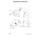 KitchenAid KRFC704FBS04 refrigerator liner parts diagram
