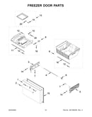 Freezer door parts