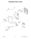 Dispenser front parts