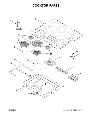 Cooktop parts