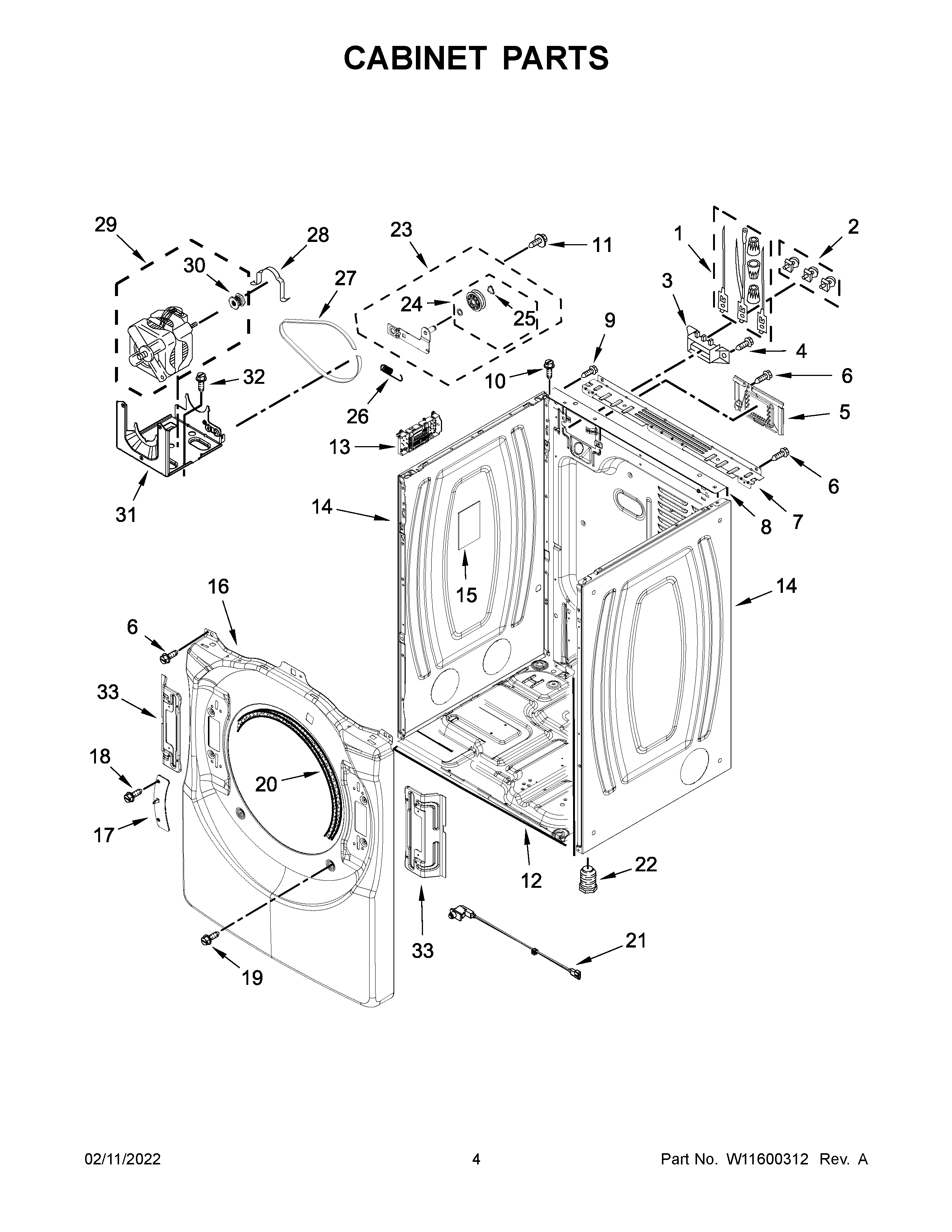 Cabinet parts