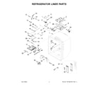 KitchenAid KRFF507HWH03 refrigerator liner parts diagram