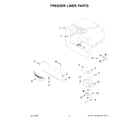 KitchenAid KRFF507HWH03 freezer liner parts diagram