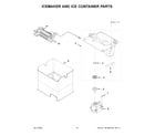 KitchenAid KRFF507HWH03 icemaker and ice container parts diagram