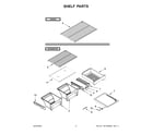 Whirlpool WRT108FFDM01 shelf parts diagram