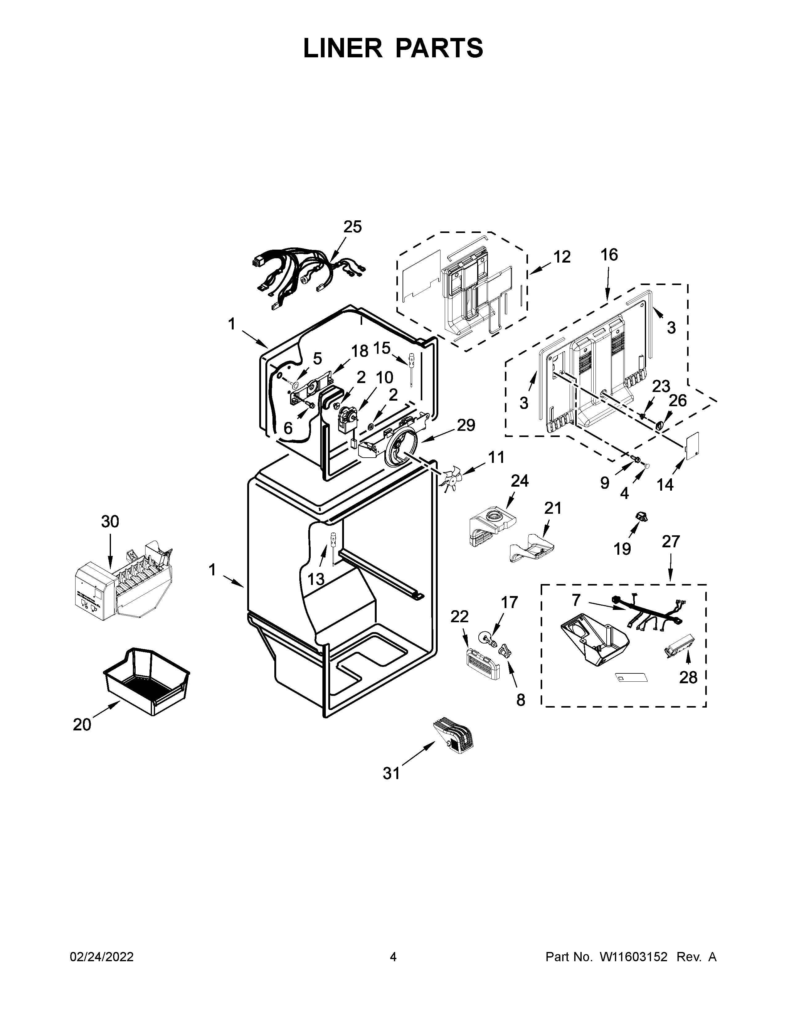 Liner parts