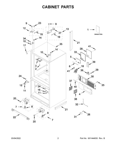 Cabinet parts