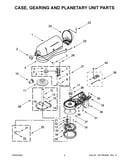 Case, gearing and planetary unit parts