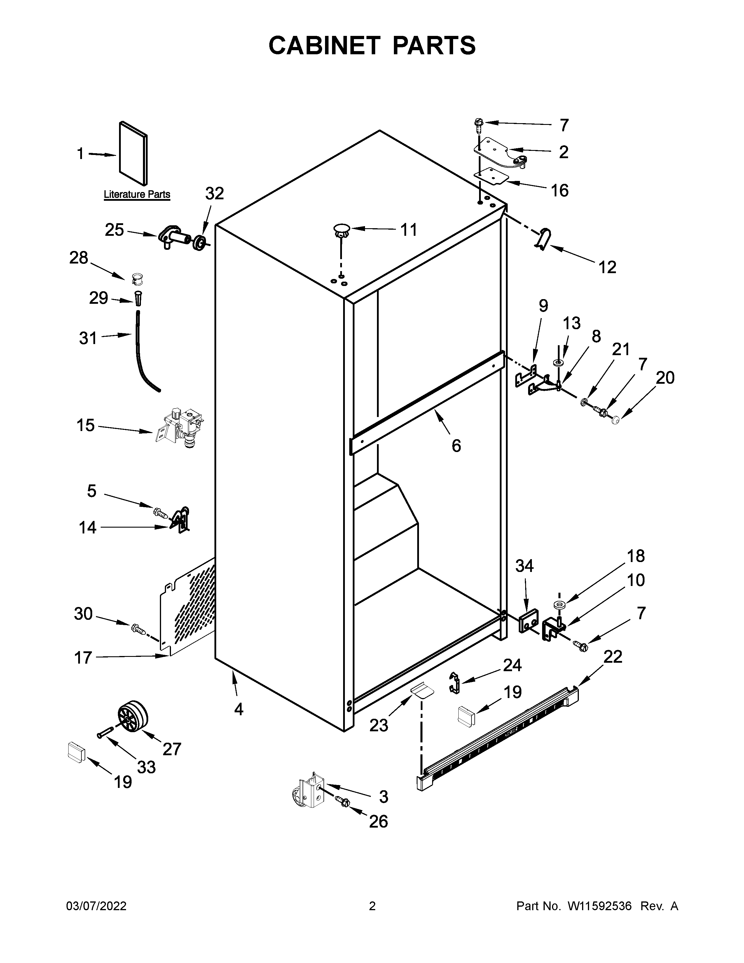 Cabinet parts