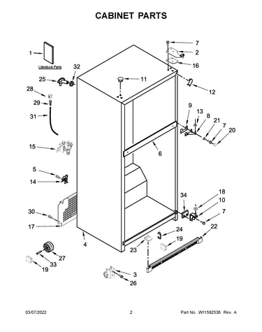 Cabinet parts